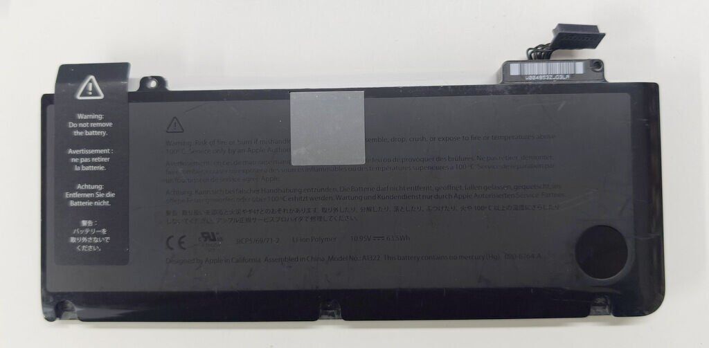 Apple Macbook A1278 A1322 Orijinal Batarya Döngü 825