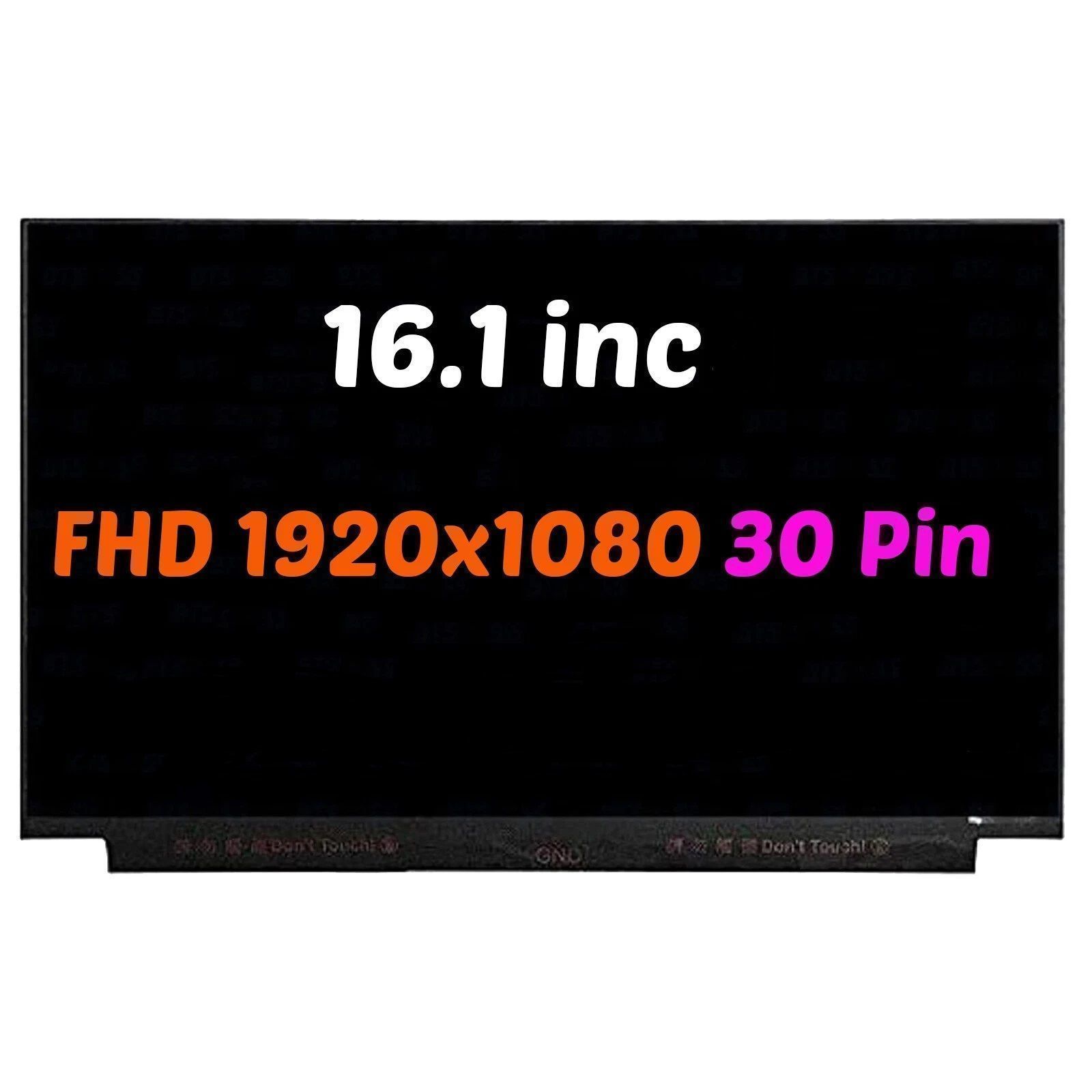 N161FHM-N61 Uyumlu 16.1 30 Pin Vidasız Ekran Panel FHD IPS 1080P 60HZ