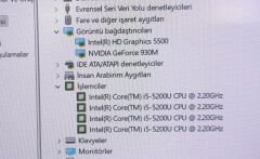 Toshiba Satellite L55-C Orijinal Anakart İ5-5200U GEFORCE 930M 2GB DABLQMB6E0 REV:E