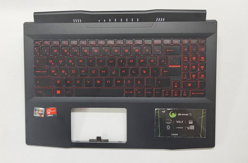 MSI Katana GF66 11UE 11UG MS-1581 MS-1582 MS-1583 MS-1584 GL66  Bravo MS-158K Orijinal Klavye Üst Kasa 307581C211