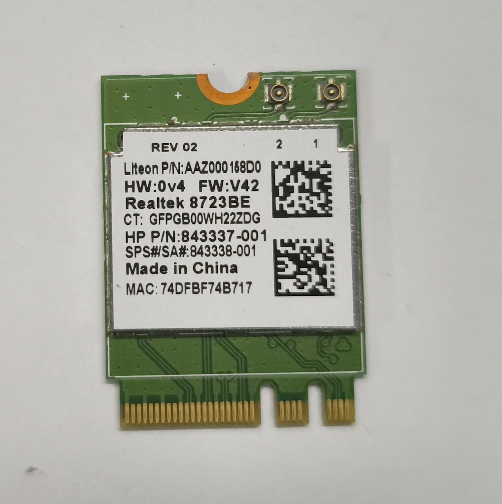 Hp 15-AU 15-AW TPN-Q172 TPN-Q175 Orijinal Wireless Kart 855106-855 843337-001