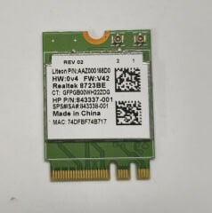 Hp 15-AU 15-AW TPN-Q172 TPN-Q175 Orijinal Wireless Kart 855106-855 843337-001