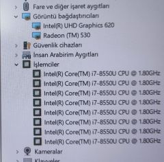 DELL Vostro P88G Orijinal Anakart i7-8550U Radeon 530 4GB