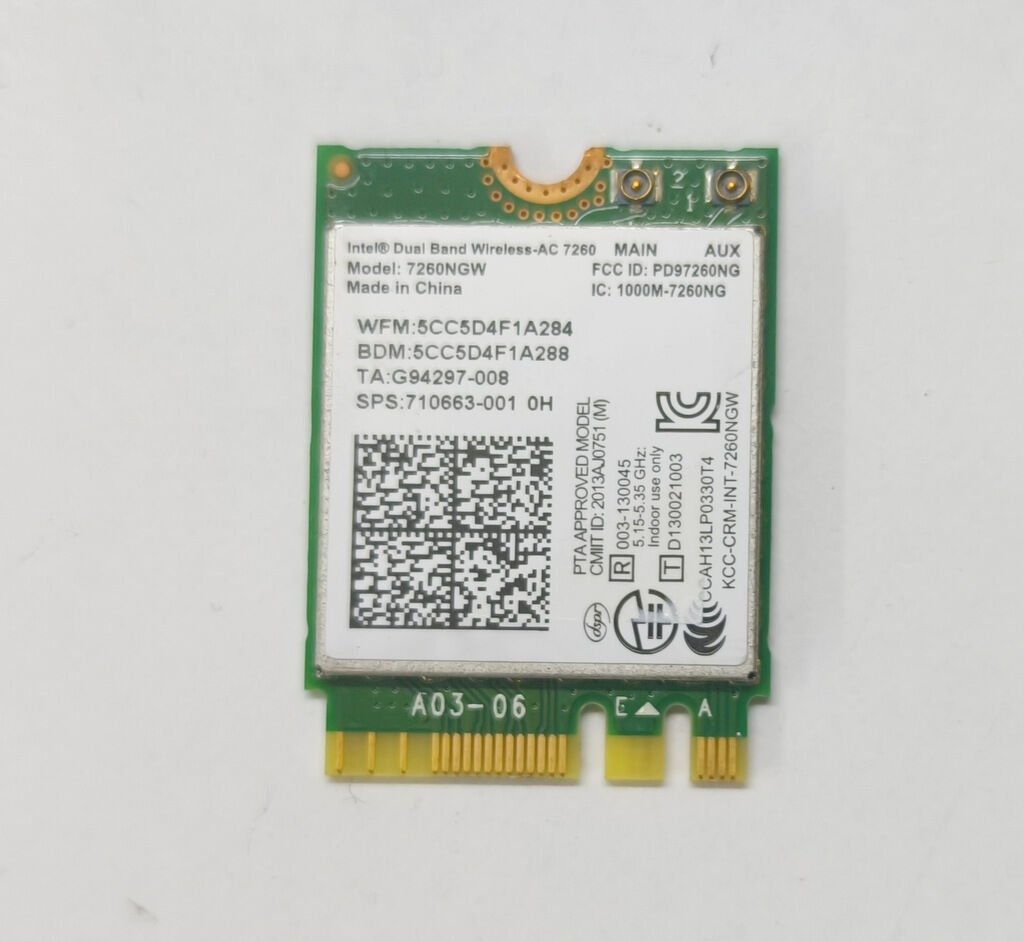 HP Elitebook Folio 1040 G1 G2 Orijinal Wireless Kart 710663-001 7260 7260NGW