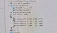 Asus K555 X555 X554 R556 A555 Anakart İ7-5500U 940M 2G