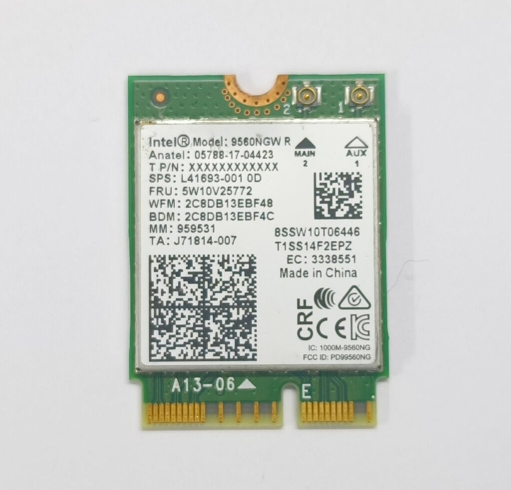 Lenovo ideapad Flex 5-14IIL05 5-14ARE05 5-14ITL05 5-14ALC05 82HU 81X2 Orijinal Wireless Kart 5W10V25772 L41693-001 İntel 9560NGW