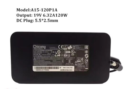 Chıcony A15-120P1A 19V 6.32A 120W Standart Şarj Aleti 5.5*2.5mm