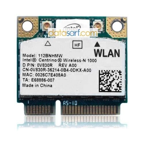 Dell N5010 M5010 Wireless Kart 0V830R Intel Centrino 1000