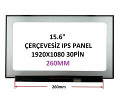 Leonovo V15 G3 ABA Uyumlu 15.6 30 Pin Vidasız Ekran Panel FHD IPS MAT 1920-1080P 260mm