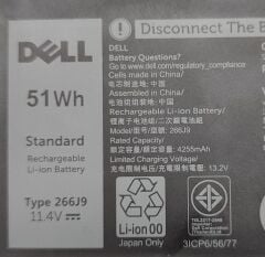 Dell G3 15 3790 Orijinal Batarya 266J9 %80 Sağlık