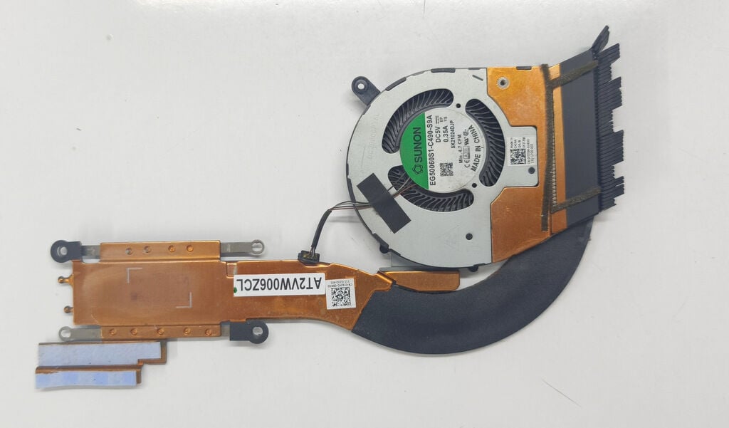 Dell Latitude 5400 5500 5401 5410 5411 P98G Orijinal Fan Soğutucu Bakır Heatsink AT2VW006ZCL