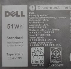 Dell Inspiron 5490 Orijinal Batarya 266J9 %80 Sağlık