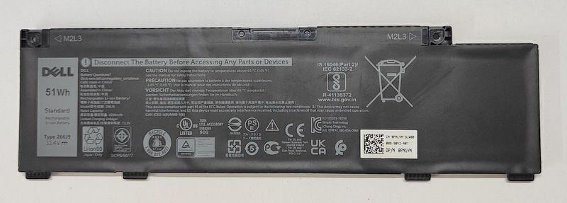 Dell Inspiron P89F002 Orijinal Batarya 266J9 %80 Sağlık