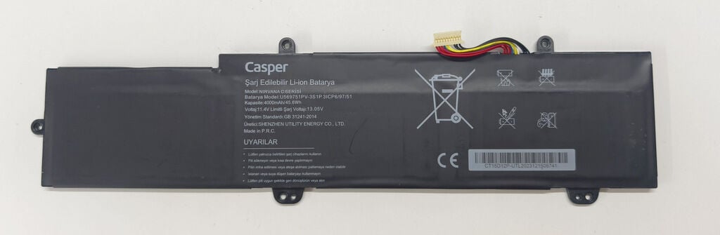 Casper Nirvana C Serisi C500 C550 Orijinal Batarya Pil U569751PV-3S1P