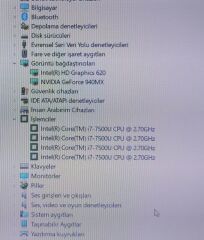 Lenovo İdeapad Yoga 710-14ISK Orijinal Anakart İ7-7500U 940MX 2GB LA-D471P
