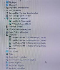 Lenovo İdeapad Yoga 710-15IKB Orijinal Anakart İ7-7500U 940MX 2GB LA-D471P