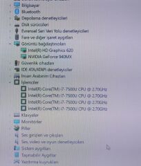 Lenovo İdeapad Yoga 710-15 Orijinal Anakart İ7-7500U 940MX 2GB LA-D471P
