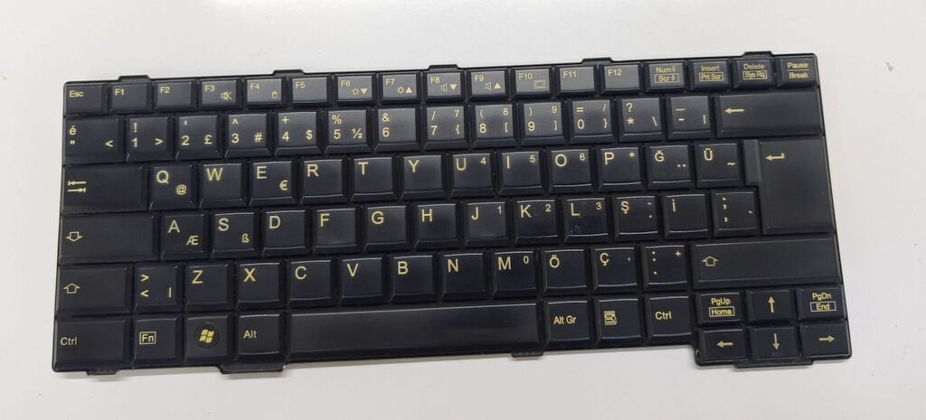Fujitsu Lifebook S761  S751 S752 S760 S762 E751 E752 T901 Orijinal Klavye MP-09K36003D853 Siyah