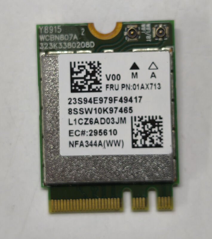 Lenovo İdeapad Yoga 710-14ISK 710-14IKB Orijinal Wireless Kart 8SSW10K97465 01AX713