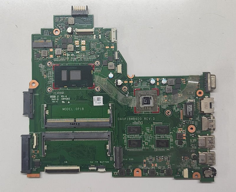 HP 14T-BS Orijinal Anakart i7-7500U R5 M330 DA0P1BMB6D0 REV D