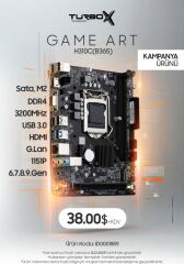 Turbox Gameart H310 B365 Intel B365 3200mhz Ddr4 Lga 1151 Masaüstü Anakart 6 7 8 9 Nesil Uyumlu