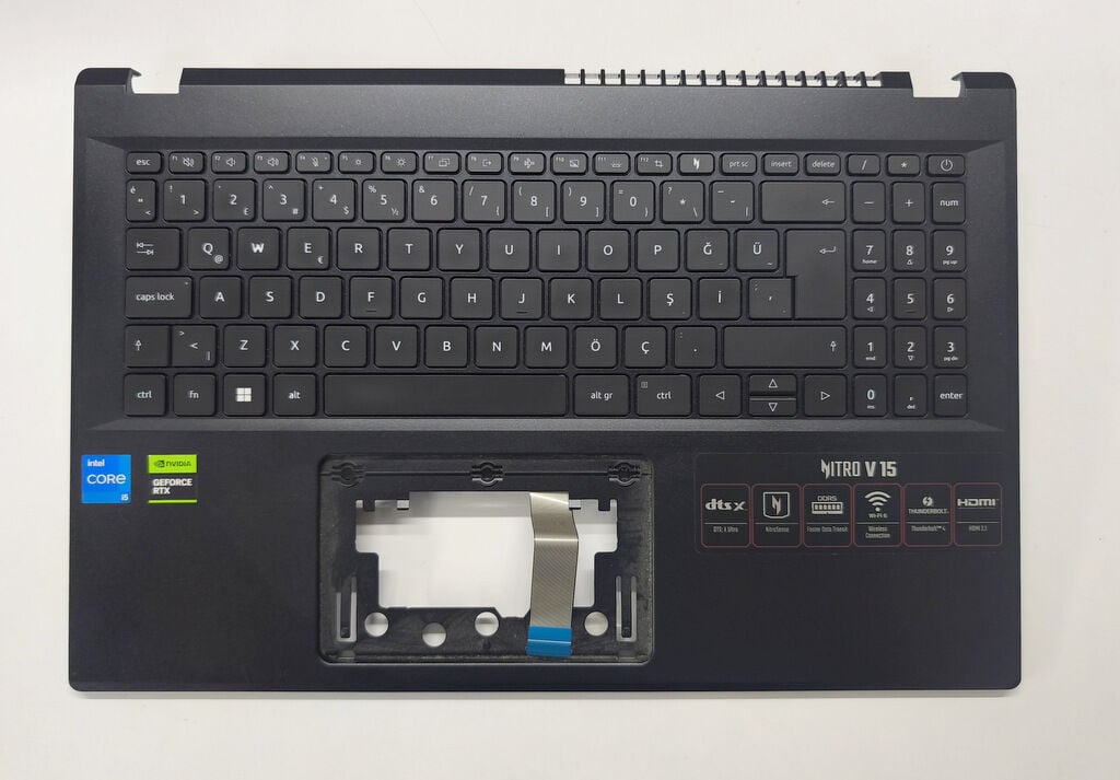 Acer Nitro V15 ANV15-51 ANV15-51-58 N23Q22 Orijinal Üst Kasa Klavye