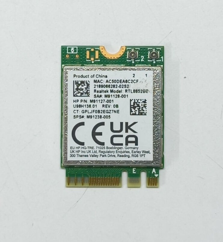 HP ProBook 440 G9 445 G9 440 G8 445 G8 640 G9 645 G9 Orijinal M91127-001 HP Realtek RTL8852BE Wireless Kart