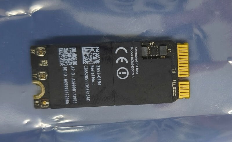 Apple Macbook Pro A1502 Orijinal Wireless Kart BCM943602CS Z653-0194