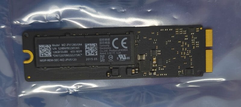 MacBook Pro A1466 A1465 A1502 A1398 Orijinal 128GB SSD