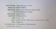 HP EliteBook 820 G1 820 G2 725 G1 725 G2 Orijinal Anakart Fan i7-4600U