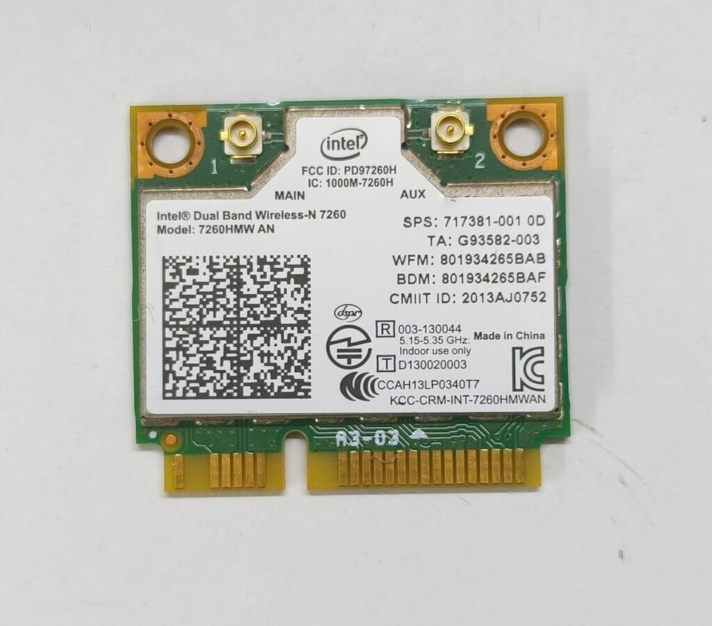 HP EliteBook 820 G1 820 G2 725 G1 725 G2 Orijinal Wireless Kart 717381-001 7260HMW 5G