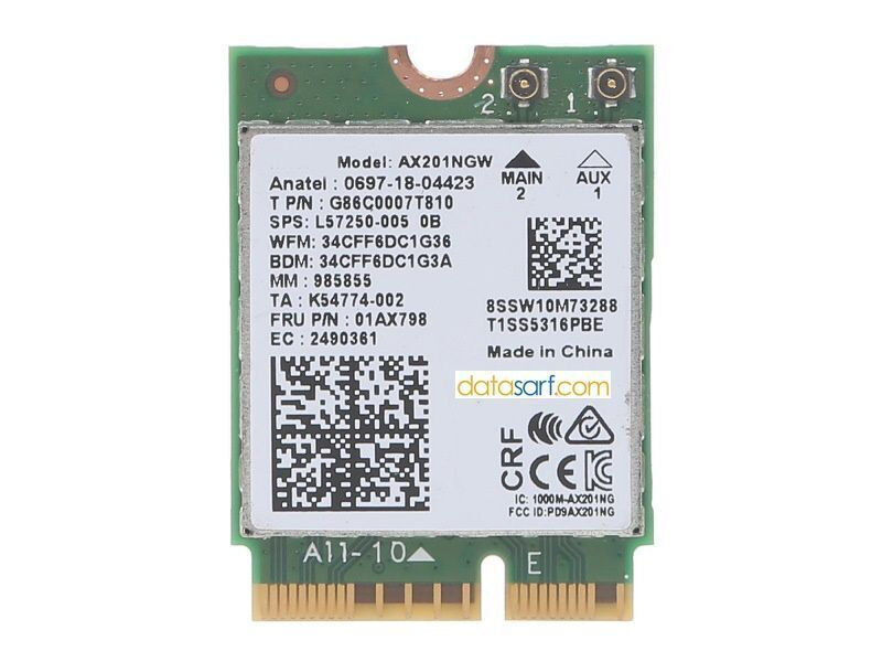 MSI GF63 GF65 MS-16R1 MS-16R2 MS-16R4 MS-16W1 Orijinal Wireless Kart AX201NGW 01AX798