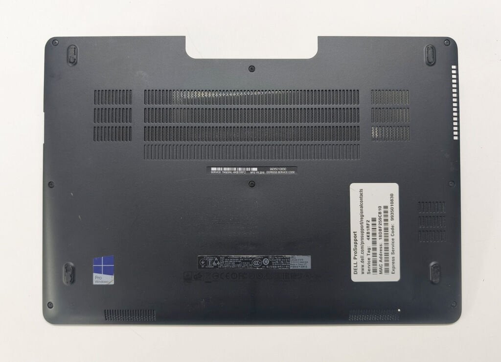Dell Latitude E7470 7470 P61G Orijinal Alt Servis Kapağı