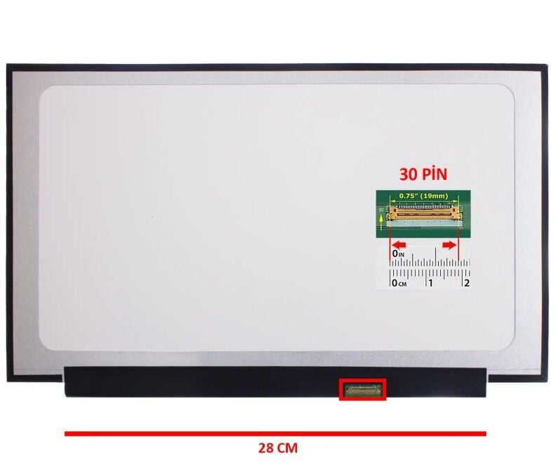 N161HCA-EA3 HW C1 16.1 30 Pin 60 HZ Lcd Ekran