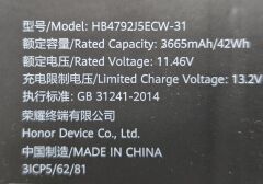 Huawei Matebook D15 BOH-WAQ9R BOD-WFE9 Orijinal Batarya Pil HB4692J5ECW-31 HB4692J5ECW-31B HB4692J5ECW-31C HB4792J5ECW-31 %77 Sağlık