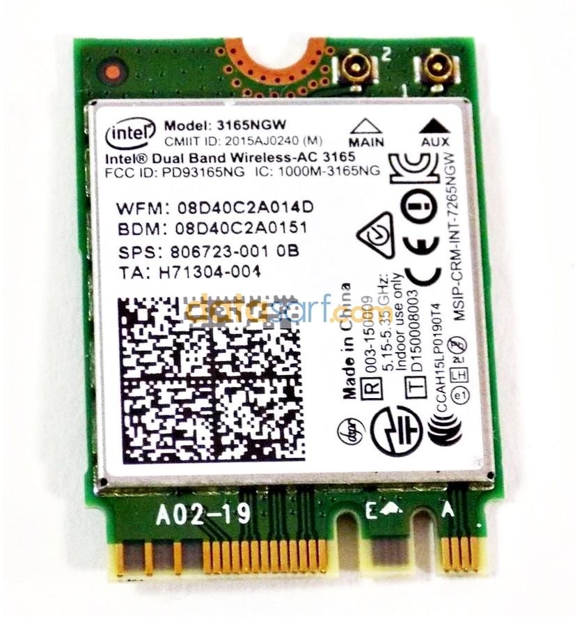 Hp 450 G3 455 G3 440 G3 470 G3 Wireless Kart  806723-001 İntel 3165NGW 5G
