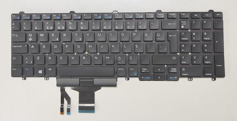 Dell Latitude 5580 Orijinal Klavye PK1313M4A28 00TG2X