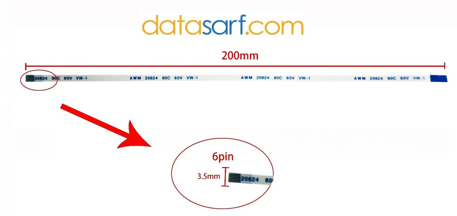 Asus X550jv  Açma Kapama Tuş Flex Kablosu 6pin 20cm