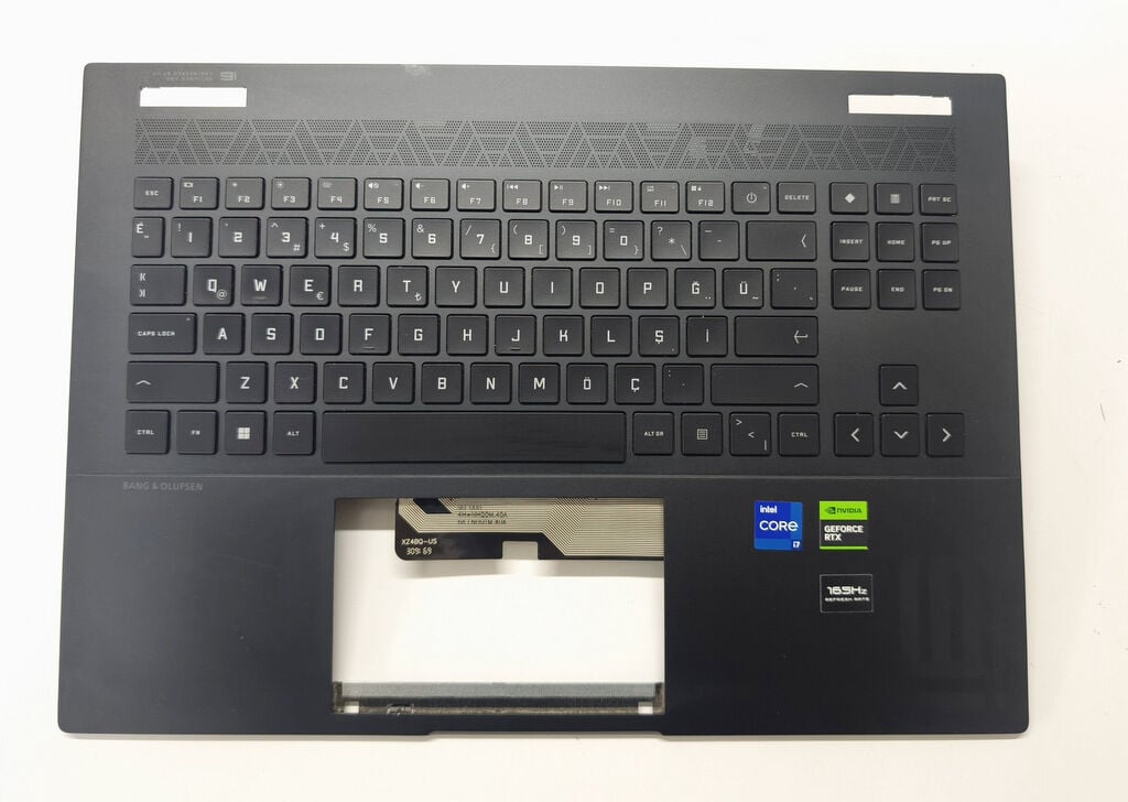 HP OMEN 16-U 16-WF 16-WD 16T-WD 16-XF 16-XD TPN-C167 TPN-C170 Orijinal Klavye Üst Kasa Palmrest AM7IF000B01 9Z.NHQBC.F0T