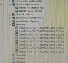 HP EliteBook 8740W Uyumlu Nvıdıa Quadro K610M 1GB Ekran Kartı 728554-001B
