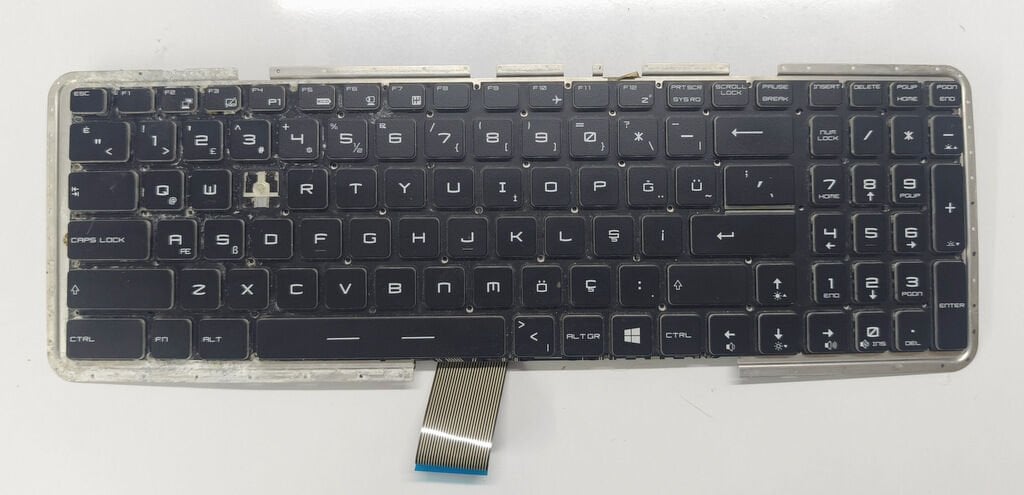 MSI GE75 GP75 GL75 MS-17E1 MS-17E2 MS-17E3 MS-17E4 MS-17E5 MS-17E6 MS-17E7 MS-17E8 MS-17E9 Orijinal Arızalı Klavye