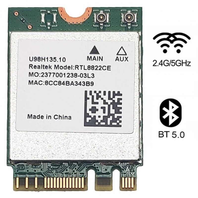 Huawei Matebook D15 BOH-WAQ9R BOH-WAP9R BOD-WFE9 Orijinal Wİreless Kart U98H135.10 RTL8822CE