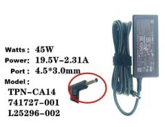 Hp 45W Orijinal Şarj Aleti Adaptör 131360-11 85454-003  19.5V 2.31A 4.5*3.0MM