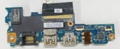 Dell Latitude 3510 E3510 L3510 P101F P101F001 P101F002 Orijinal Usb HDMI Aux Kart 19A34-1