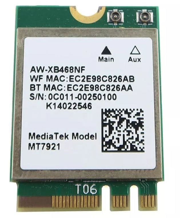 Asus Tuf FX506LH Orijinal Wireless Kart AW-XB468NF