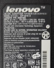 LENOVO ADP-65YB B 19V 3.42A Orijinal Şarj Aleti Adaptör 5.5MM*2.5MM
