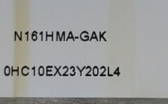 N161HMA-GAK REV C2 Orijinal Lcd Ekran 16.1 144HZ 40 Pin