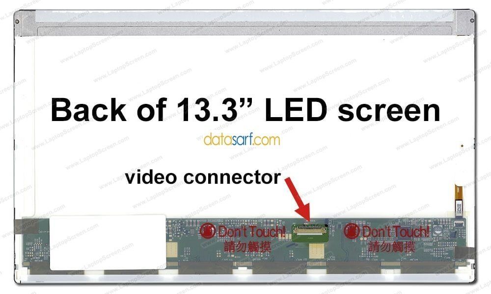 LTN133AT17-F01 Uyumlu 13.3 Standart Led Ekran 40 Pin 1366 768