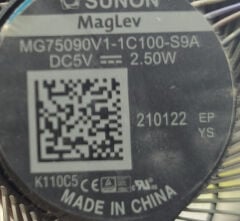 Monster Tulpar T7 V22 V22.1 V22.2 Orijinal Fan THER7G7MZ0-1411 MG75090V1-1C100-S9A 11M Kalınlık 1. Versiyon