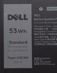 Dell Latitude 3510 E3510 L3510 P101F P101F001 P101F002 Orijinal Batarya Pil H5CKD